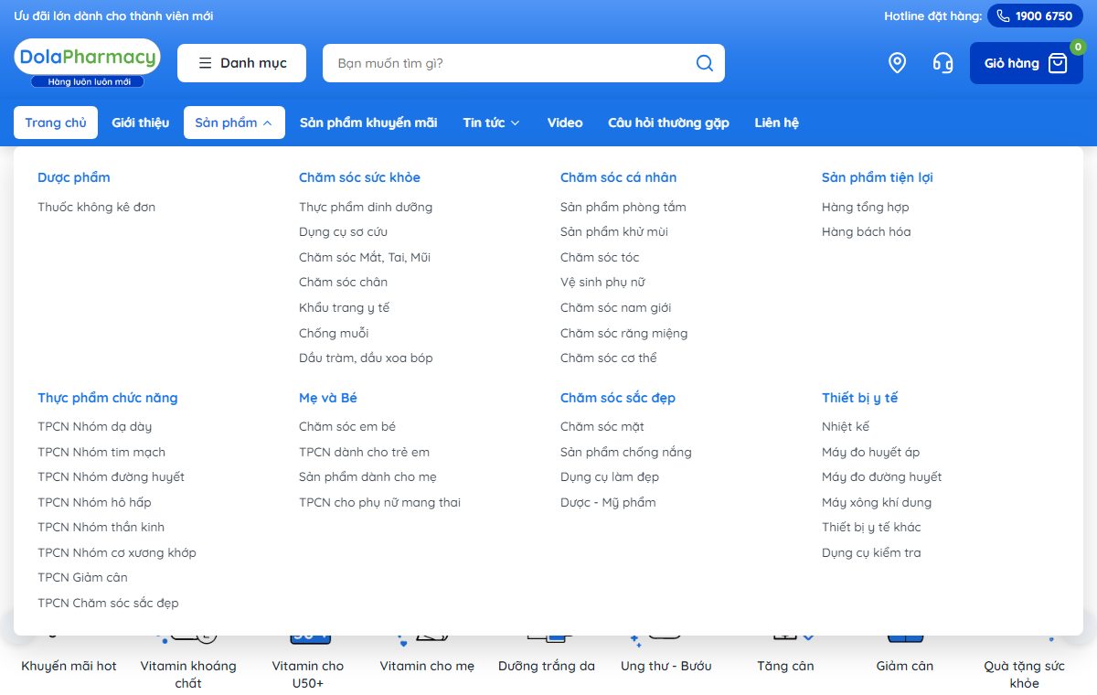 Theme Dola Pharmacy — Website nhà thuốc, thực phẩm chức năng trên Blogspot — ảnh 2
