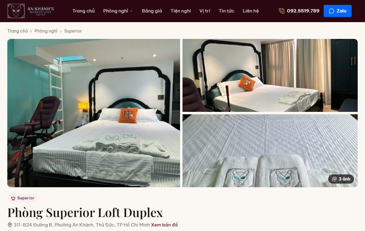 Theme LoveHotel — Khách sạn tình yêu, nhà nghỉ đặt phòng qua Gọi/Zalo trên Blogspot — ảnh 3