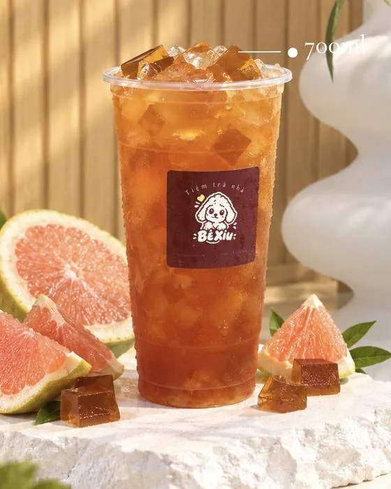 Trà bưởi thạch trà
